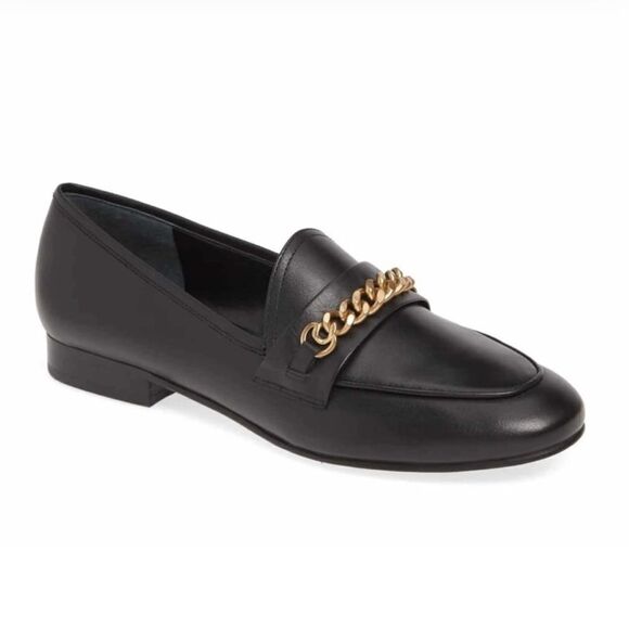 Marc Fisher | Black Leather Nickie Loafer - Picture 1 of 9